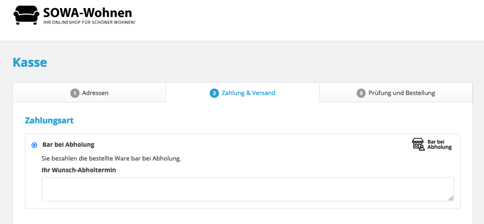 Anzeige im Kaufprozess Anzeige im Kaufprozess