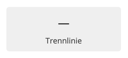 Trennlinie-Block