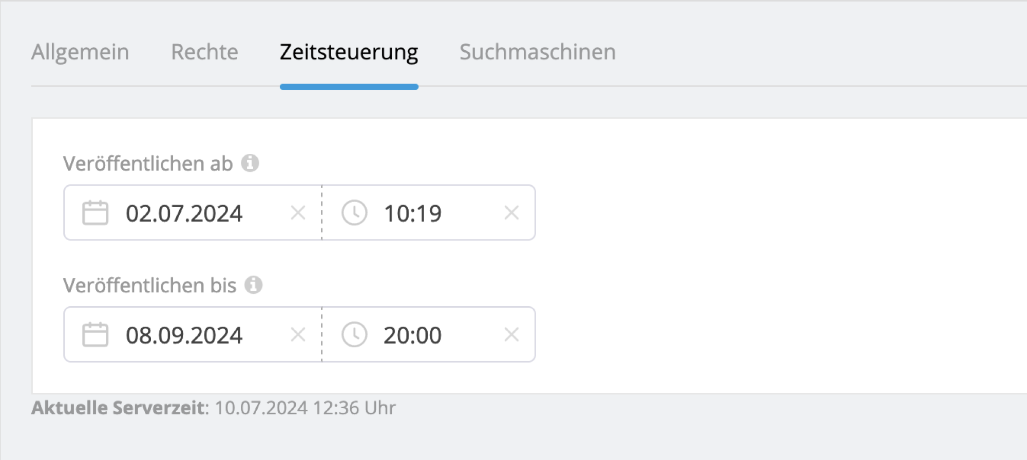 Beispiel Zeitsteuerung Beispiel Zeitsteuerung