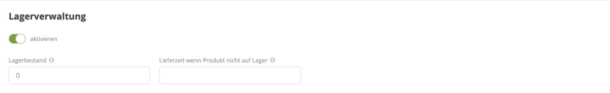 Produktspezifische Lagerverwaltung Produktspezifische Lagerverwaltung