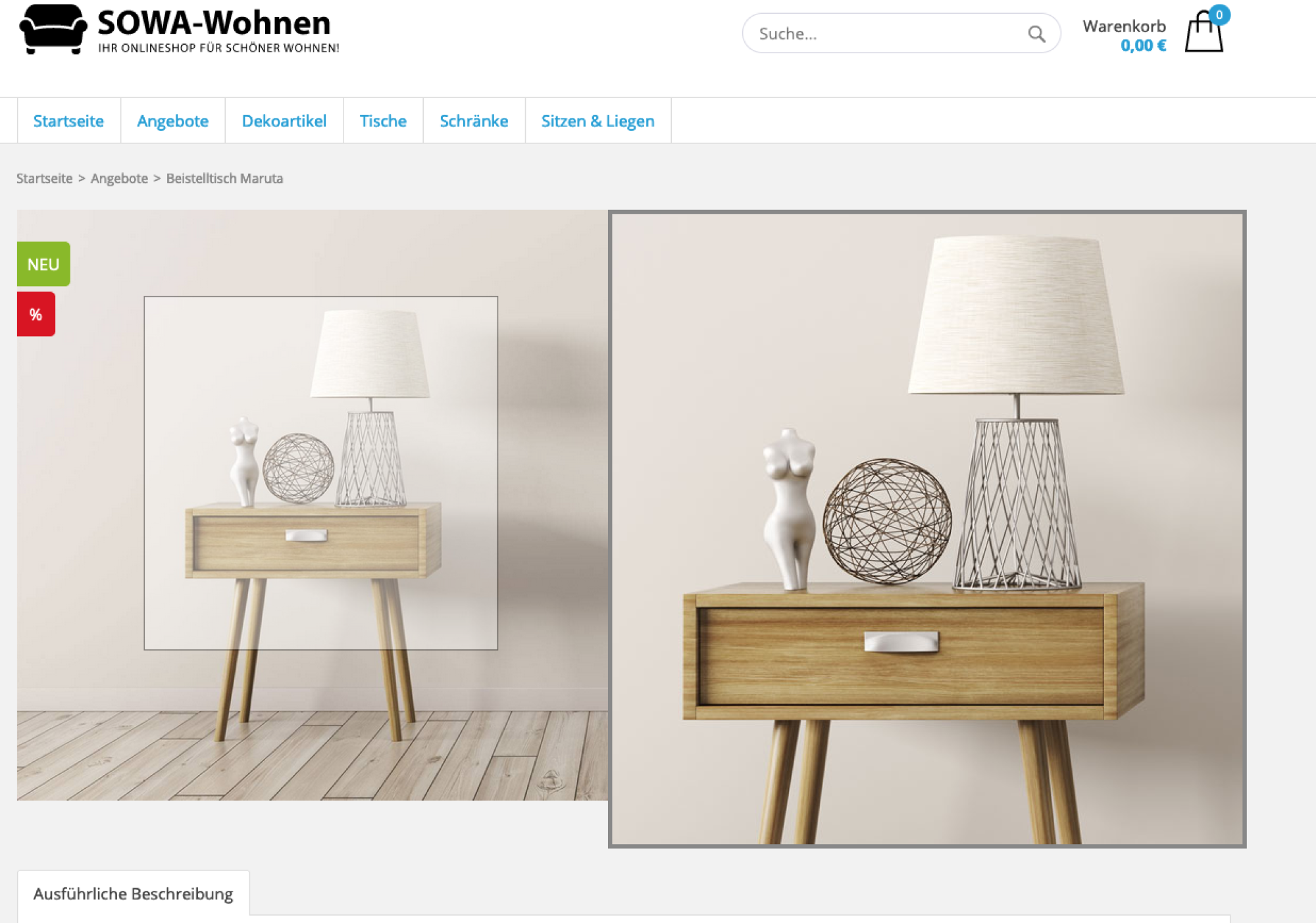 Beispiel für den Bilderzoom