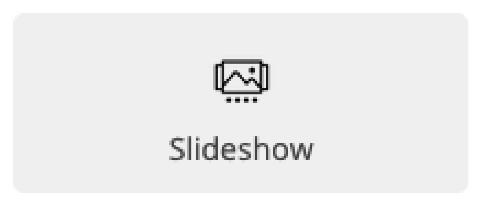 Button Slideshow mit Icon