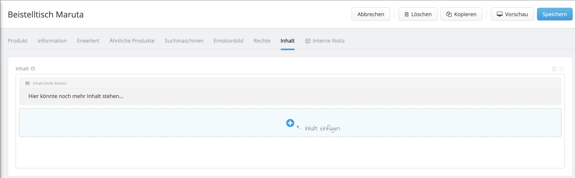 Screenshot Inhalt Reiter